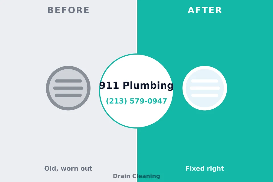 Before and after: plumbing repair Fort Lewis, WA